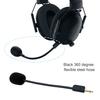 Headset Microphone Replaceable Detachable Omnidirectional 3.5mm Flexible Gaming Headphone Microphone for Razer BlackShark V2/V2 Pro/V2 SE