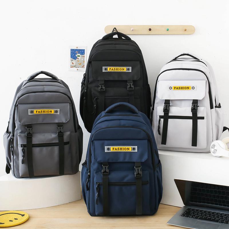 Bărbați Rucsac de călătorie de capacitate mare Femei ghiozdan pentru elevi de gimnaziu Rucsac de culoare solidă