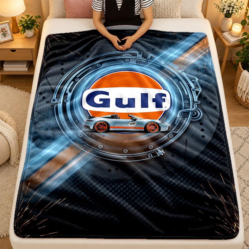 Flanell-Decke Gulf Warm Weiche Überwurfdecke für den Innenbereich Sofa Bett Wohnzimmer