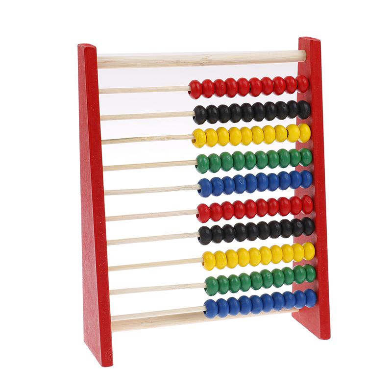 

Развитие интеллекта Деревянные счеты для детей Математика для детей 3-6 лет красный