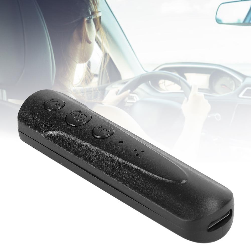 Wireless Bluetooth o Receiver Car Adapter AUX Mounted Speaker Headset 4.1 SuppliesBlack