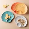 Eco Friendly Dumpling Plate with Vinegar Dip Dish Plastic Multifunction Snack Divider Tray for Picnics Buffet Kitchen