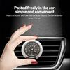 Mini Thermometer Hygrometer Mechanical No Battery Analog 37mm Car Temperature and Humidity Gauge with Paste Sticker