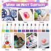 Acrylic Paint Markers Set Fine Permanent Paint Acrylic Marker Pens for Stones Wood Glass DIY Projects Water-Based Acrylic Marker