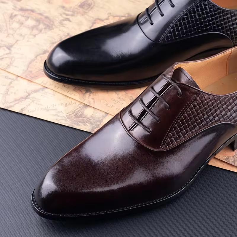 Fashion Premium Luxury Men's Oxford Formal Shoes Business Dress Shoes for Office,Wedding&Casual Wear|Genuine Top-Grain Cowhide Leather