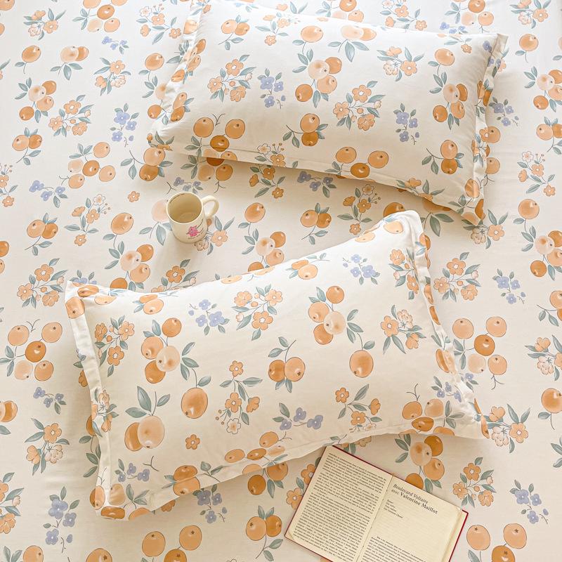 Cotton Pillowcases: Pure Cotton, Simple Style for Home, Dorms, Single & Double Rooms (Single/Pair)