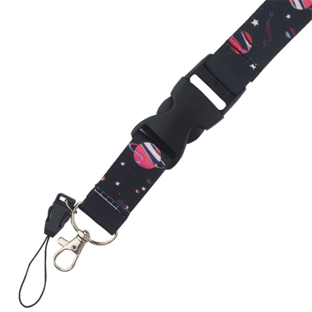 Ring Holder Mobile Phone Strap Outer Space Neck Straps Astronauts Lanyard Stars Pattern Hang Ropes