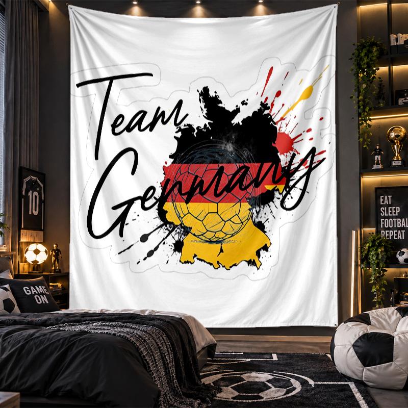 Wall Hanging Tapestry Germany national football team Print Cloth for Living Room Bedroom Home Decor