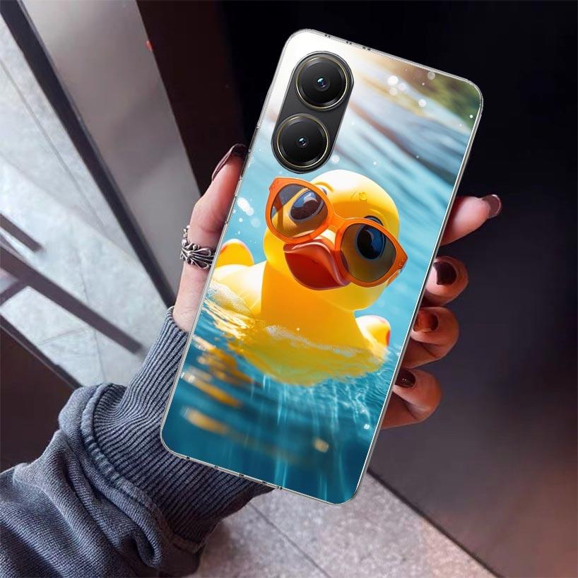 Rubber Ducks Swimming Pool Phone Case For Xiaomi Poco X5 X6 X7 Pro F7 Ultra M7 Redmi 15C 15 13C 13 12C 12 10 10C 10A 9 9C 9T 9A
