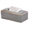 Modern Mosaic Ceramic Tissue Boxes European Simple Creativity Napkin Holder Desk Paper Towel Storage Box Living Room Decoration