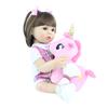 BZDOLL 48 CM Full Body Soft Vinyl Reborn Doll Like Real 19 Inch Princess Babies Birthday Gift Bonecas Girls Bathe Toy