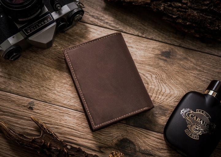 Large, Vertical Men's Wallet Made of Genuine Leather - Always Wild