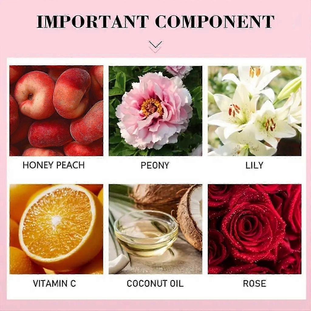 Peach-Scented Deodorant Cream for Underarms & Sensitive Areas, Moisturizing & pH Balanced FormulaOdor ControlMild & Lasting