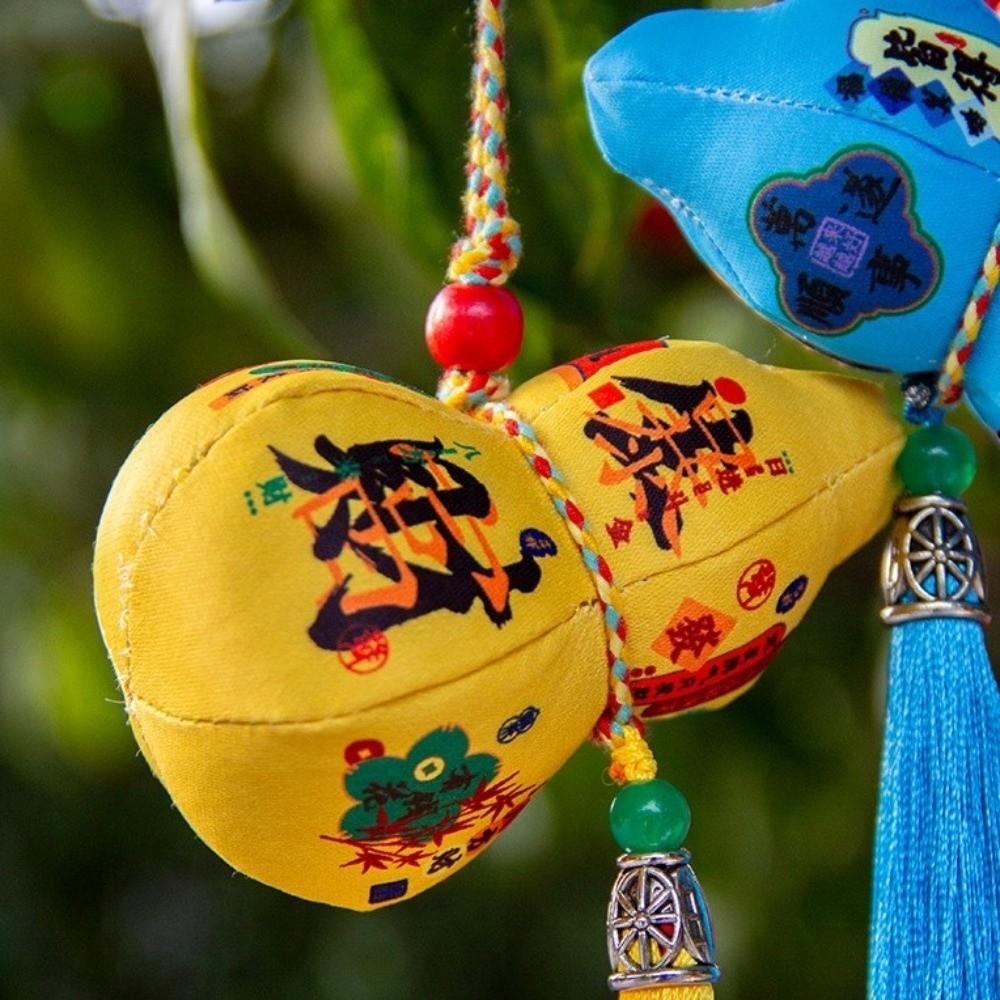 3D Blessing Fragrant Bag Traditional Gourd Car Pendant Chinese Sachet  Festival Decoration
