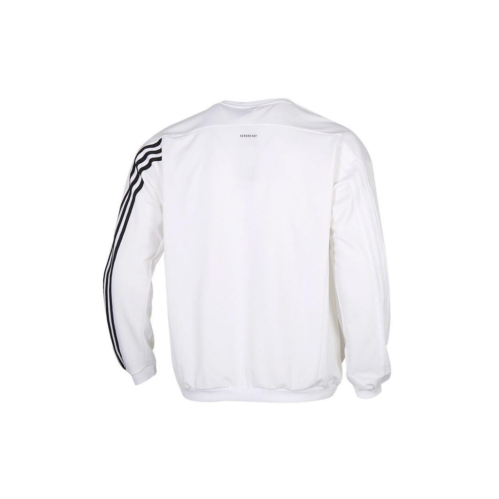 adidas Sweatshirts Men's White Crew Neck Moderate Regular FM5320