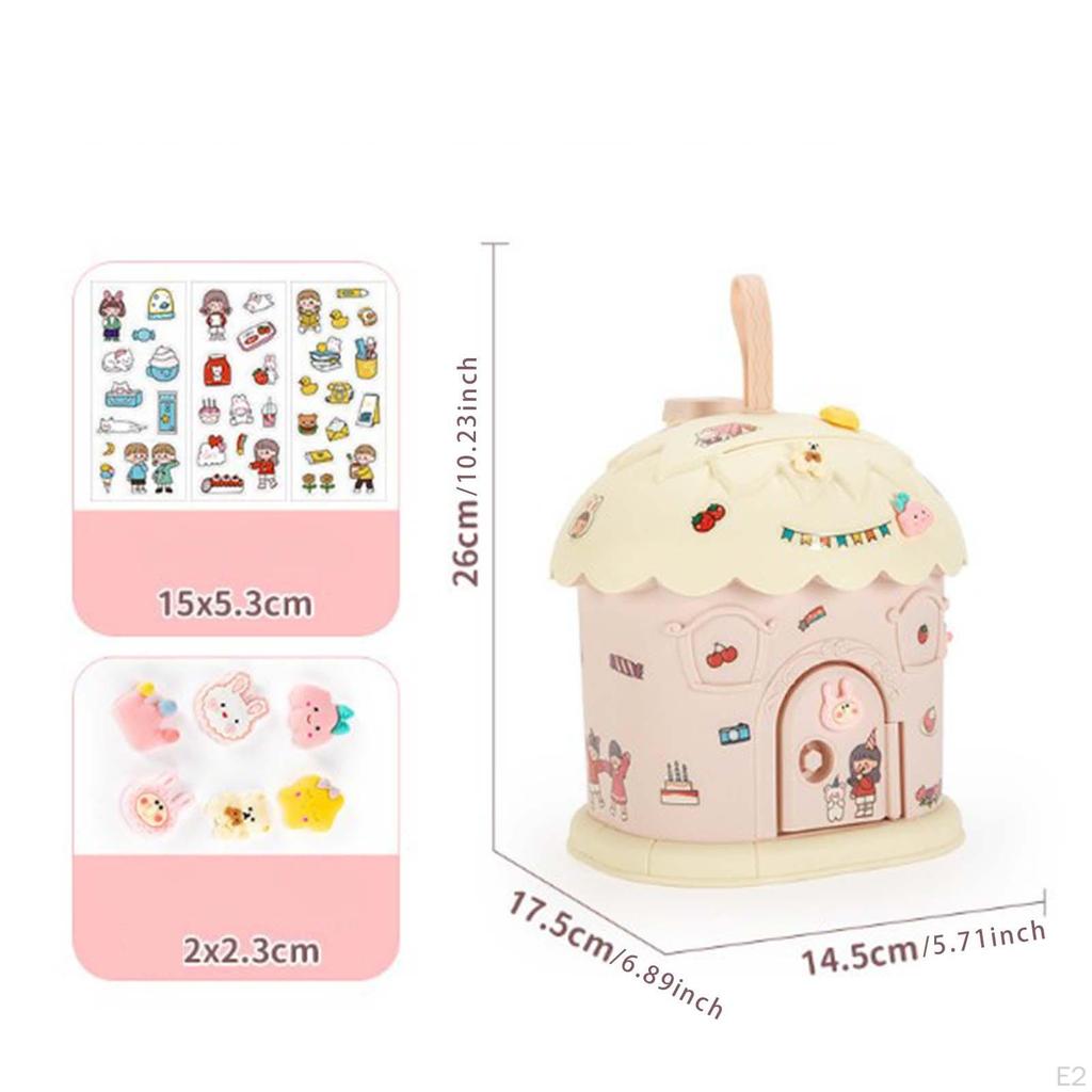 Cottage Piggy Bank Kids Bank, Money Saving Box, House for Hoilday Gifts Birthday