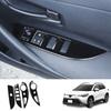 Car Glossy Black Window Glass Lift Button Switch Cover Trim Door Armrest Panel for Toyota Corolla Cross 2025 2025 RHD