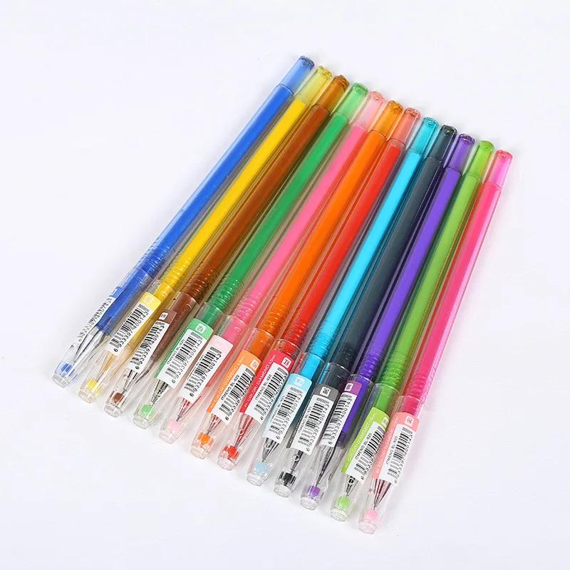 

12 Pcs/set Color Pen Diamond Head Gen Pen Creative Candy 12 Color Gel Pen 0.5mm Cute Pen For School Stationery multi color