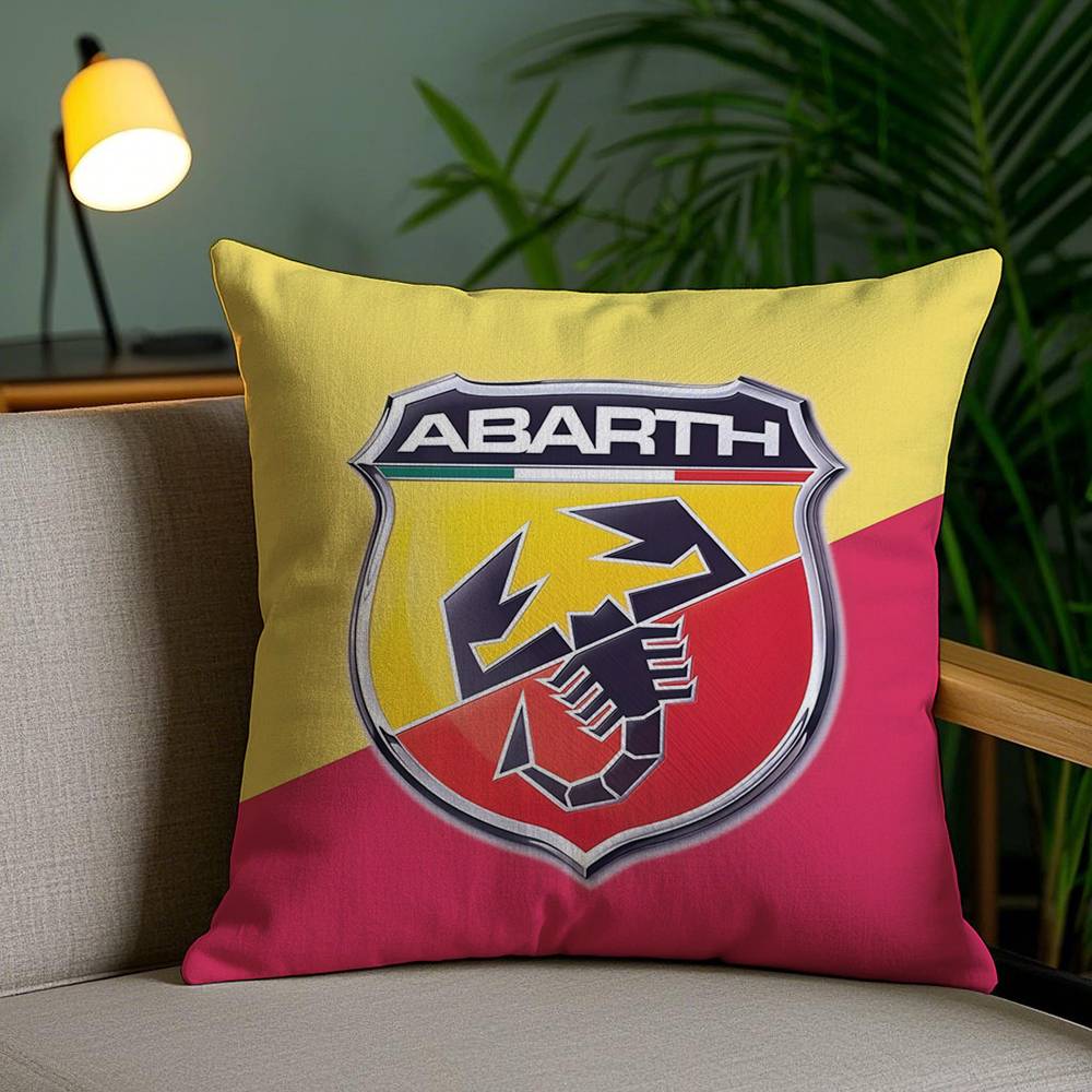 A-Abarth Scorpion Pillow Case Home Dorm Chair Back Short Plush Double-Sided Printing Office Nap Time Cushion Cover