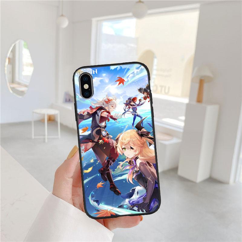 CJ60 Genshin Impact Soft Shell Phone Case for Redmi Note 10 11 12 Pro Max 10S 10C 10T 11A 11S 12S 12C