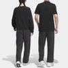 Adidas Letter Print Cuffed Loose Sports Pants Unisex Pants Black IK3504