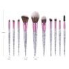 Colorful Makeup Brush Set Glitter Shinny Crystal Foundation Blending Power Cosmetic Beauty Make Up Tool Set