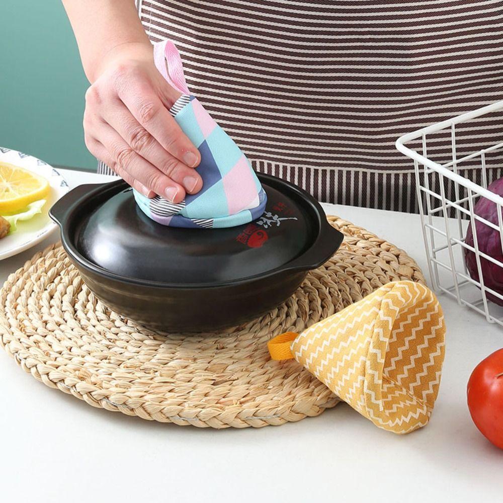 Cotton Anti-Scalding Pot Triangle Hat Cloth Cover Pot Holder Enamel Pot Pot Handle  Kitchen