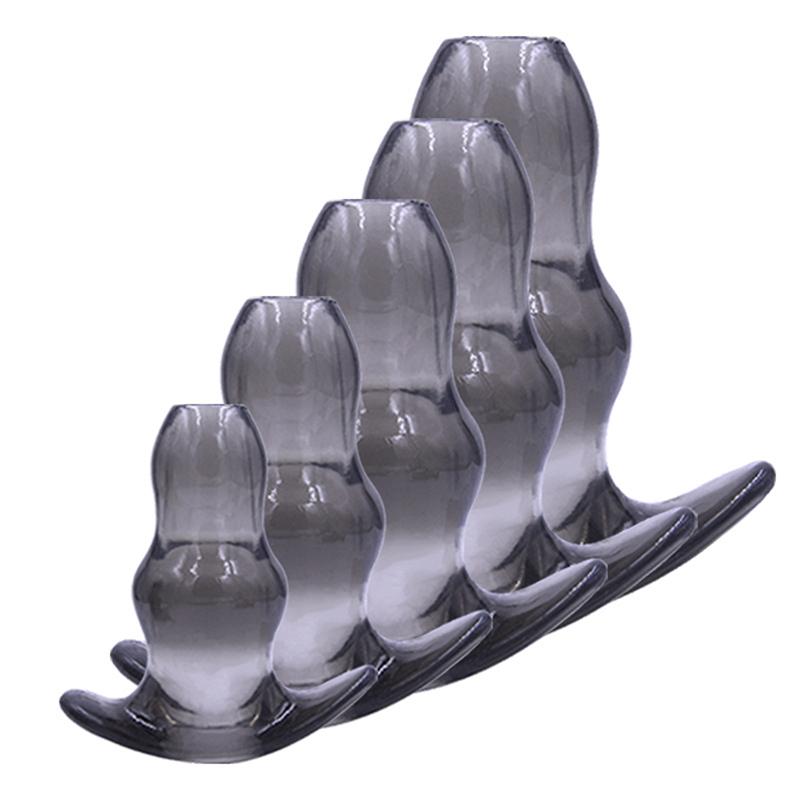 5 Sizes Hollow Anal Plug Dilator Soft Speculum Prostate Massager Butt Plug Set Intimate Enema Sex Toys Women Men Intimate Goods