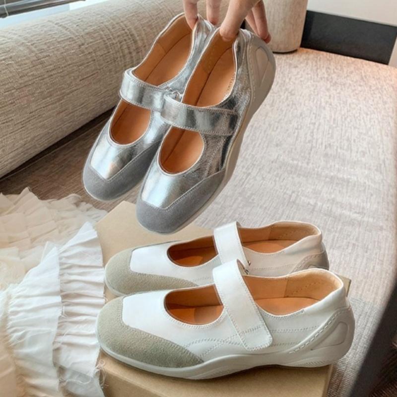 Fashion Women's Breathable Slip-On Flats Mary Jane Parker Round Shallow Cut Casual Outdoor Ladies High Quality Fashion Tenis De Mujer
