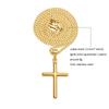 Source Hip Hop Gold Plated Cross Pendant Men's Stainless Steel Necklace Versatile Sweater Pendant
