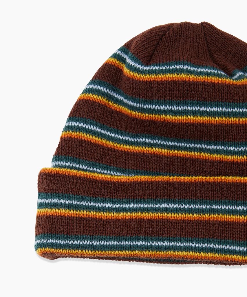 HELLO SUNRISE Hs Multi Stripe Beanie_Brown
