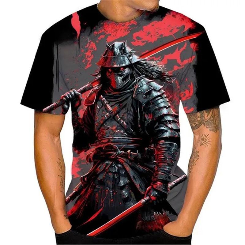 

Japanese Samurai 3D Printed Men Women Fashion Streetwear Oversized Short Sleeve T Shirt Tops Man Clothing 6XL