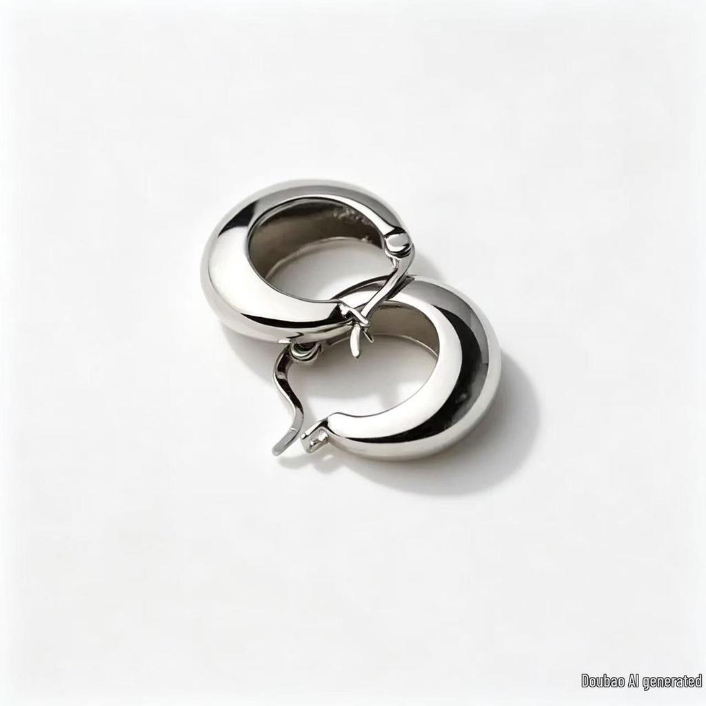 Korean High-End Circle Ear Clips: Stylish, Simple, and Versatile Earrings with a Unique Personality