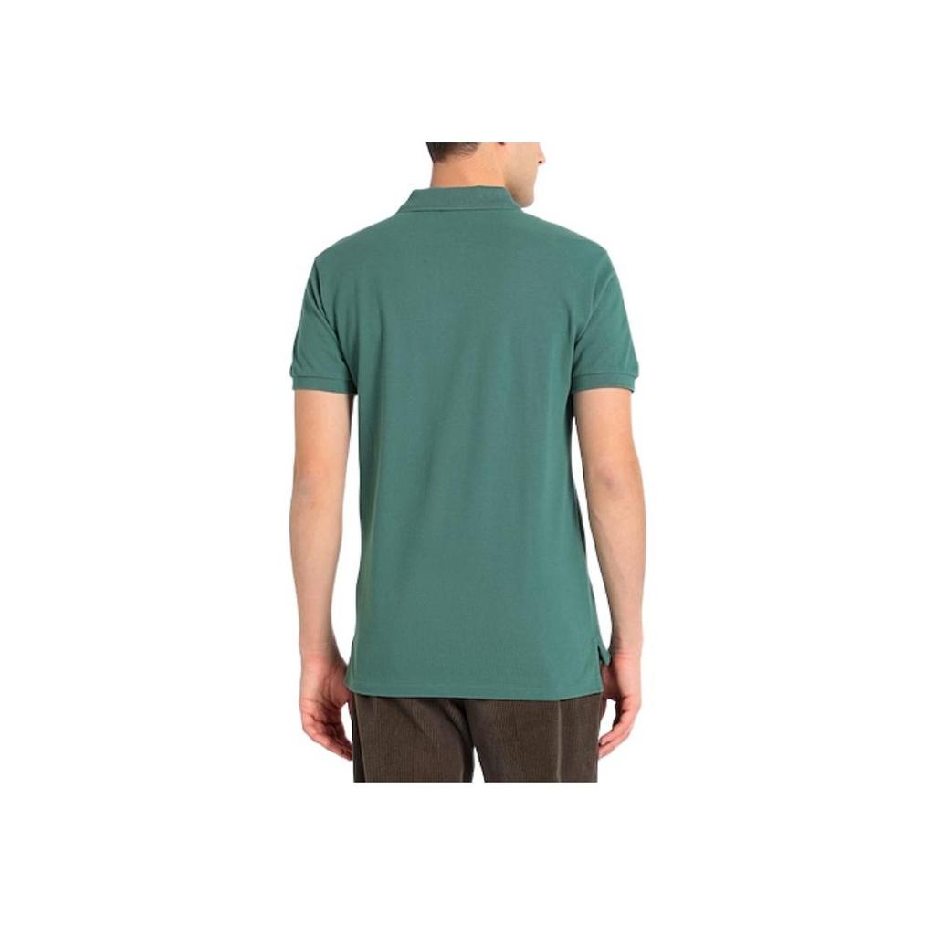 Polo Ralph Lauren Solid Color Polo Button Pullover Pattern Print Slim Fit Short Sleeve Polo Shirt Men tops Green 710680784-340