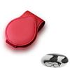 Meltryllis Car Sunglasses Glasses PU Leather Car Sunglasses Holder for Safe Protective Glasses Easy Car Sun Visor 10 Colors Car 1pc Holder, Holder,