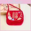 Adorable Gender Neutral Red Coin Purse For Children Perfect For Festive Occasions