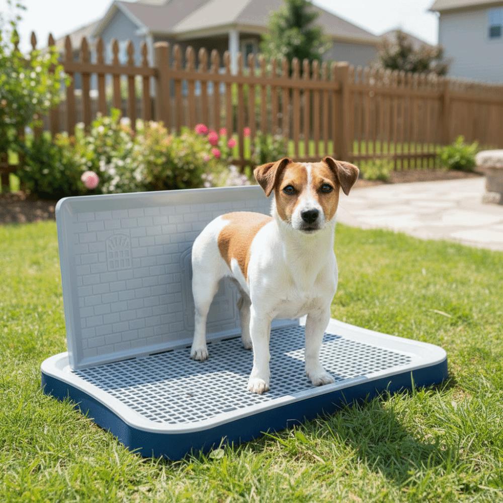 Splash-Proof Puppy Training Potty Non-slip Dog Potty Tray Portable Dog Litter Box  Pet Training