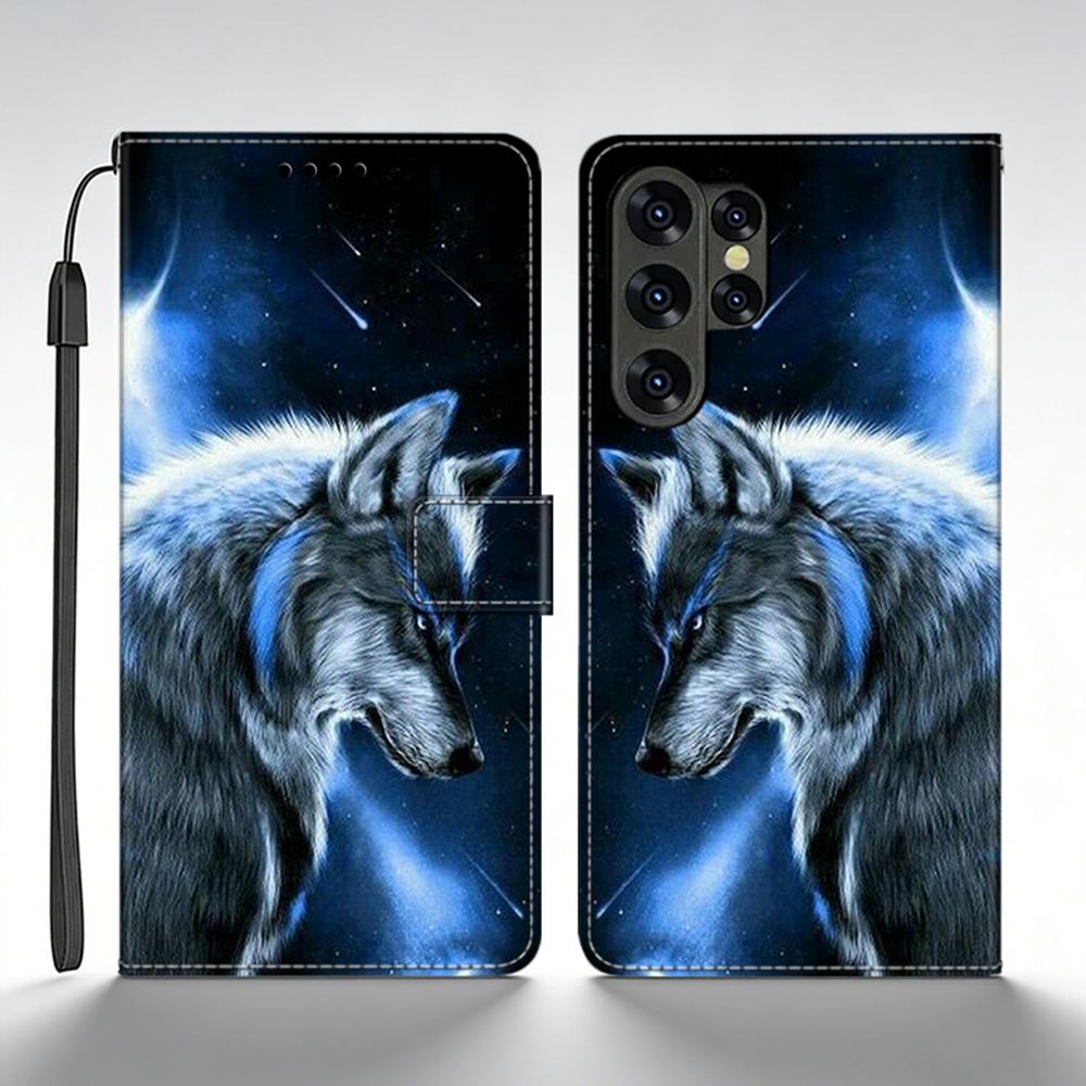 For Samsung Galaxy S25 Ultra Case Leather Wallet Flip Case For Samsung S25 Ultra Case SM-S938B Back Cover Printed Coque Fundas