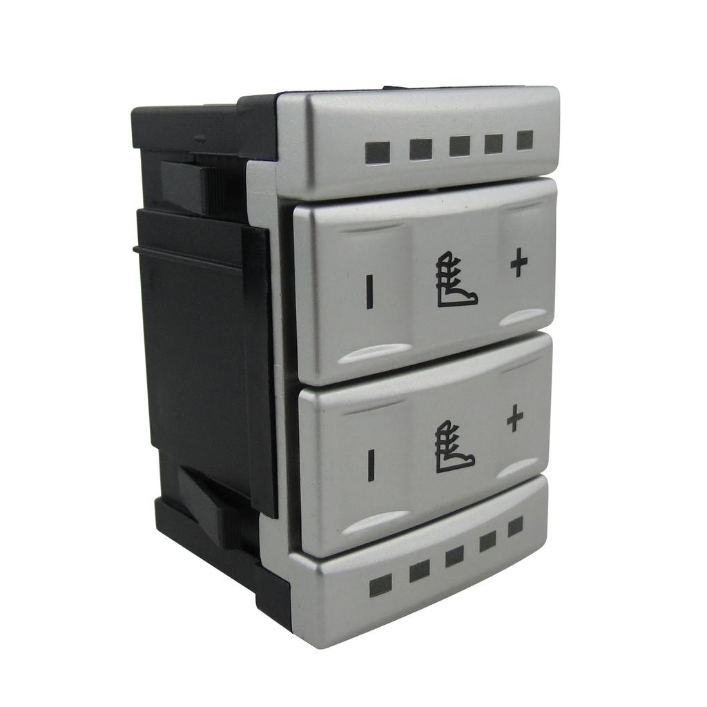 Tlačítko vyhřívání sedadla elektrické vyhřívání sedadla stříbrný černý spínač pro Ford Mondeo MK4 Galaxy MK3 S-Max 6M2T-19K314-AC BS7T19K314AB