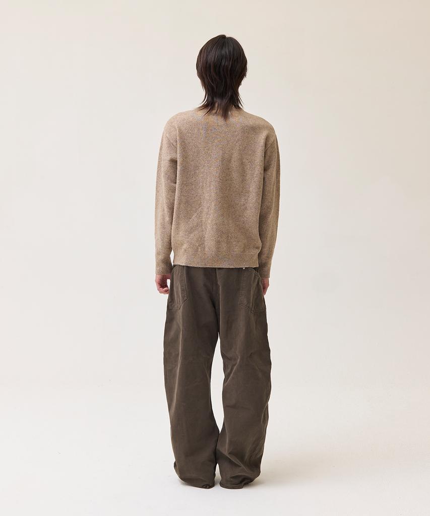 Akesi Marc Henley Neck Knit_Mocha