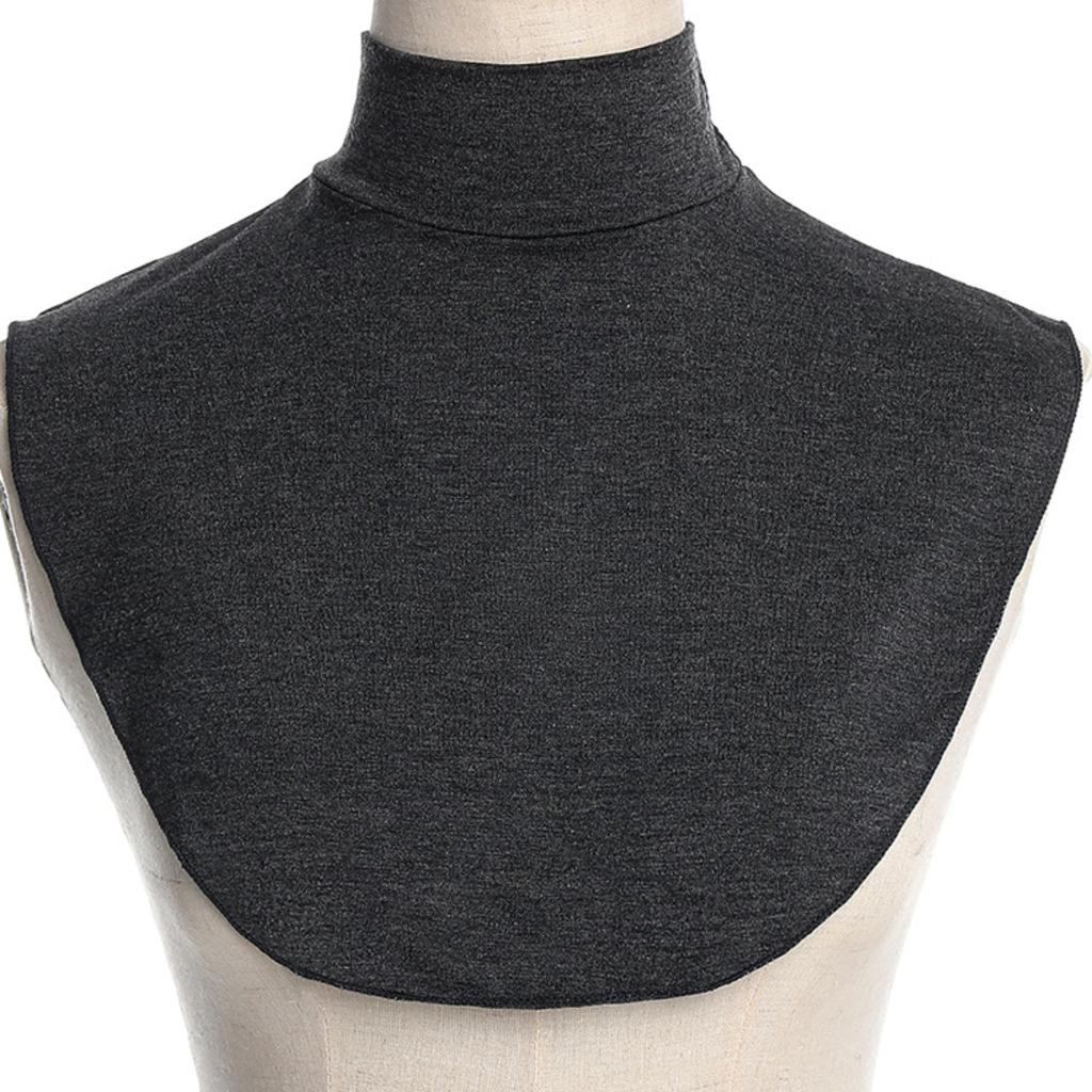 False Collar Scarf, Solid Color Base Layer