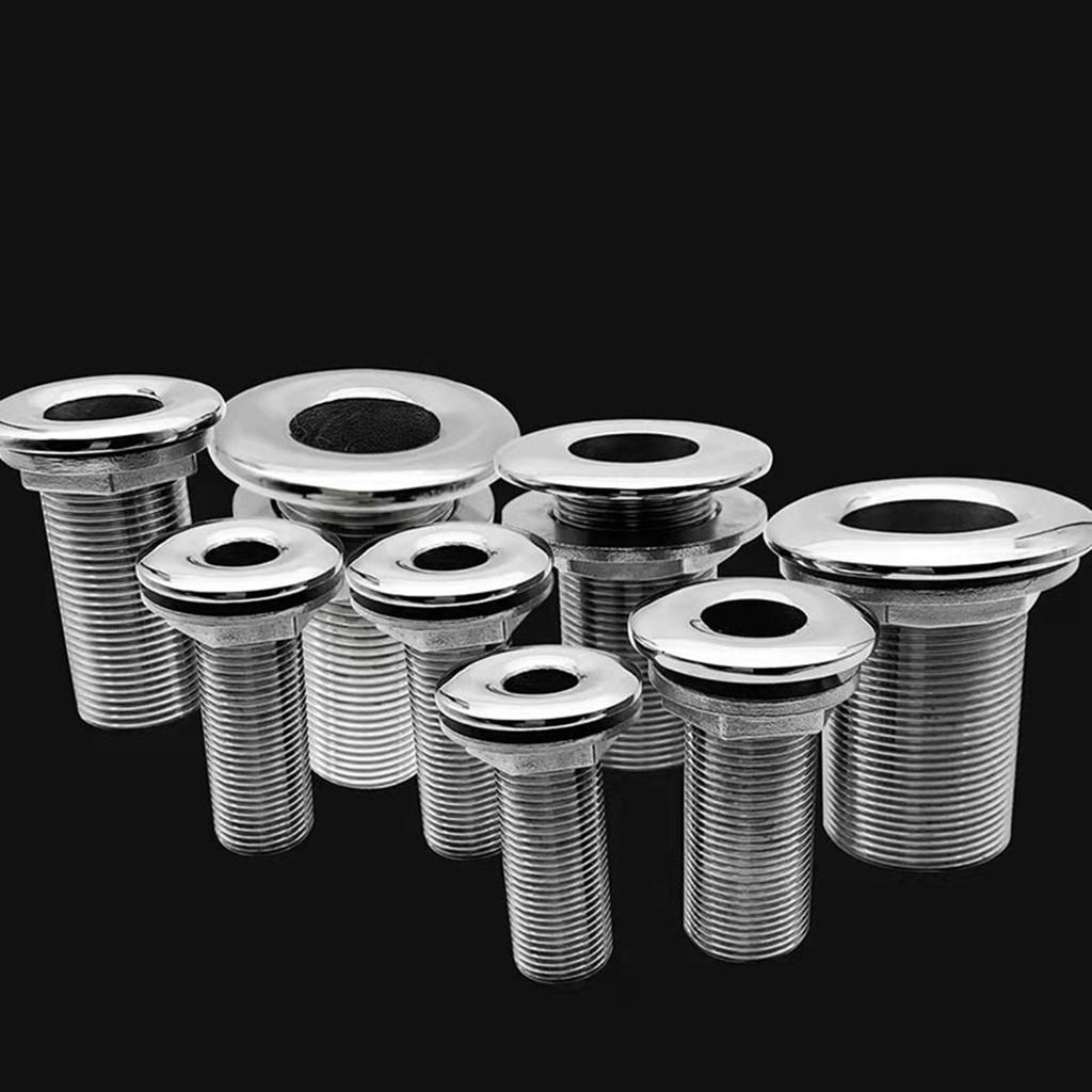 Boat Marine Drain Vent Yacht Water Outlet Port Bilge Drain Vent 316 Stainless Thru-Hull Valve Fitting 1 3/4 3/8 1/2Inch