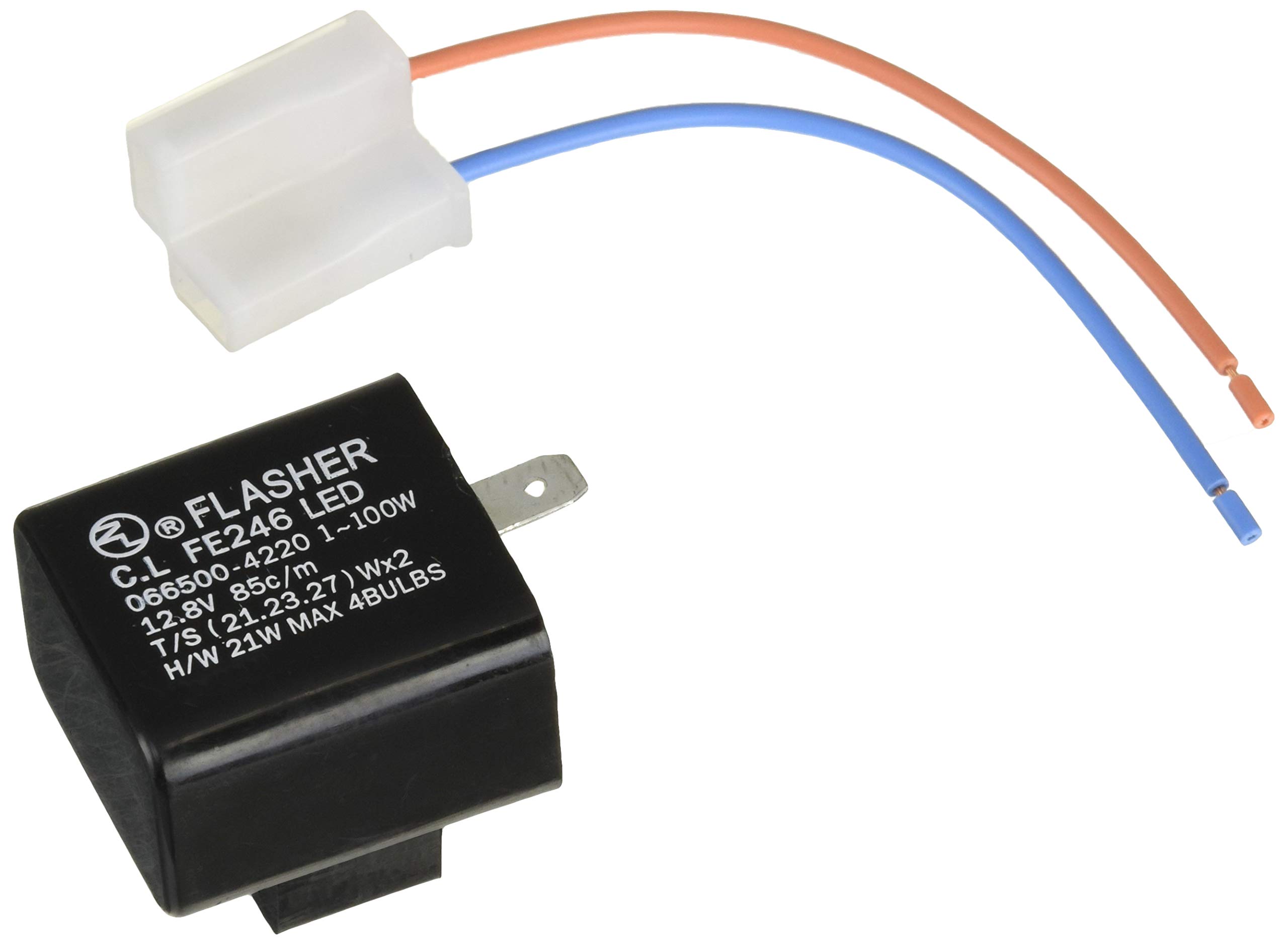 

KITACO 755-0400920 LED turn signal compatible flasher relay (square type) general purpose (for 12V cars)