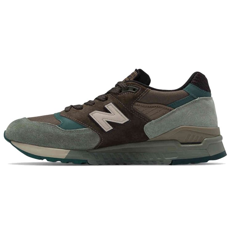 

New Balance 998 Сделано в США Коричнево-бирюзовые мужские кроссовки Серые M998AWA