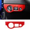 Red Interior Headlight Switch Button Decor Cover Trim For Dodge Challenger 2015+