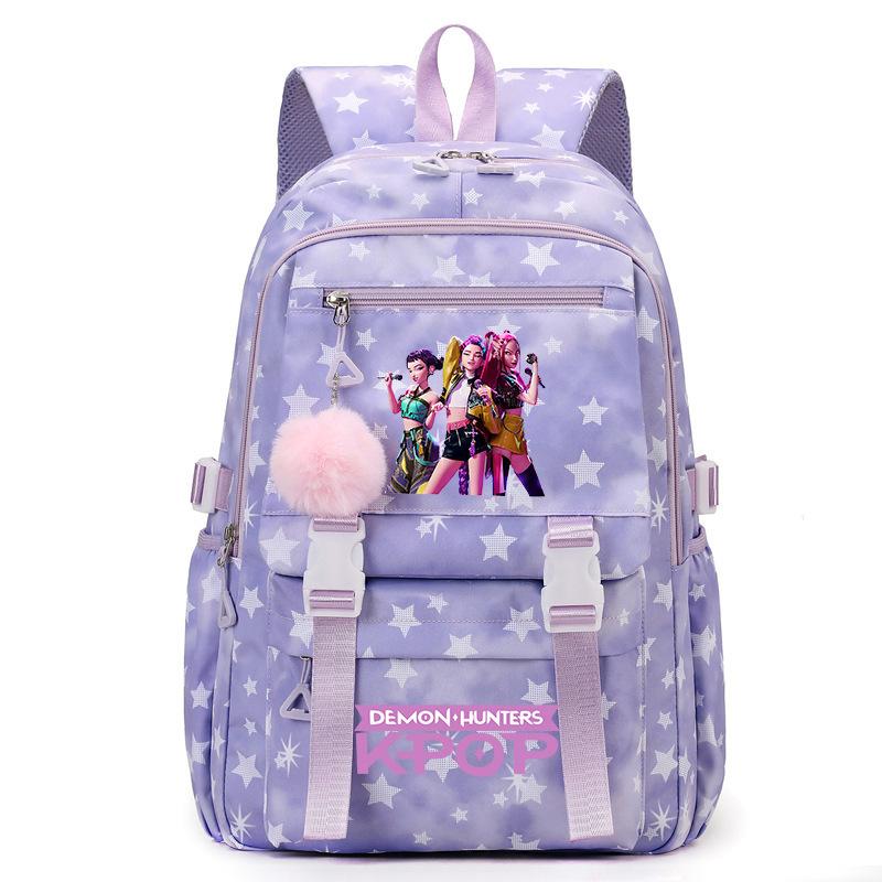 Zaino per Scuola Cartone Animato Kpop Studente Grande Capacità Zaino Ragazza Zaino Scolastico