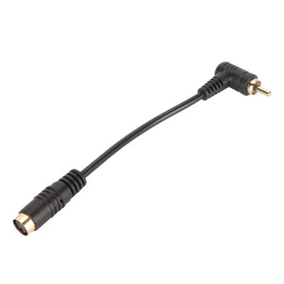 4pin Video Female To 90 Degree RCA Male Cable Plug and Play Mini DIN 4 Pin To RCA Cable Composite