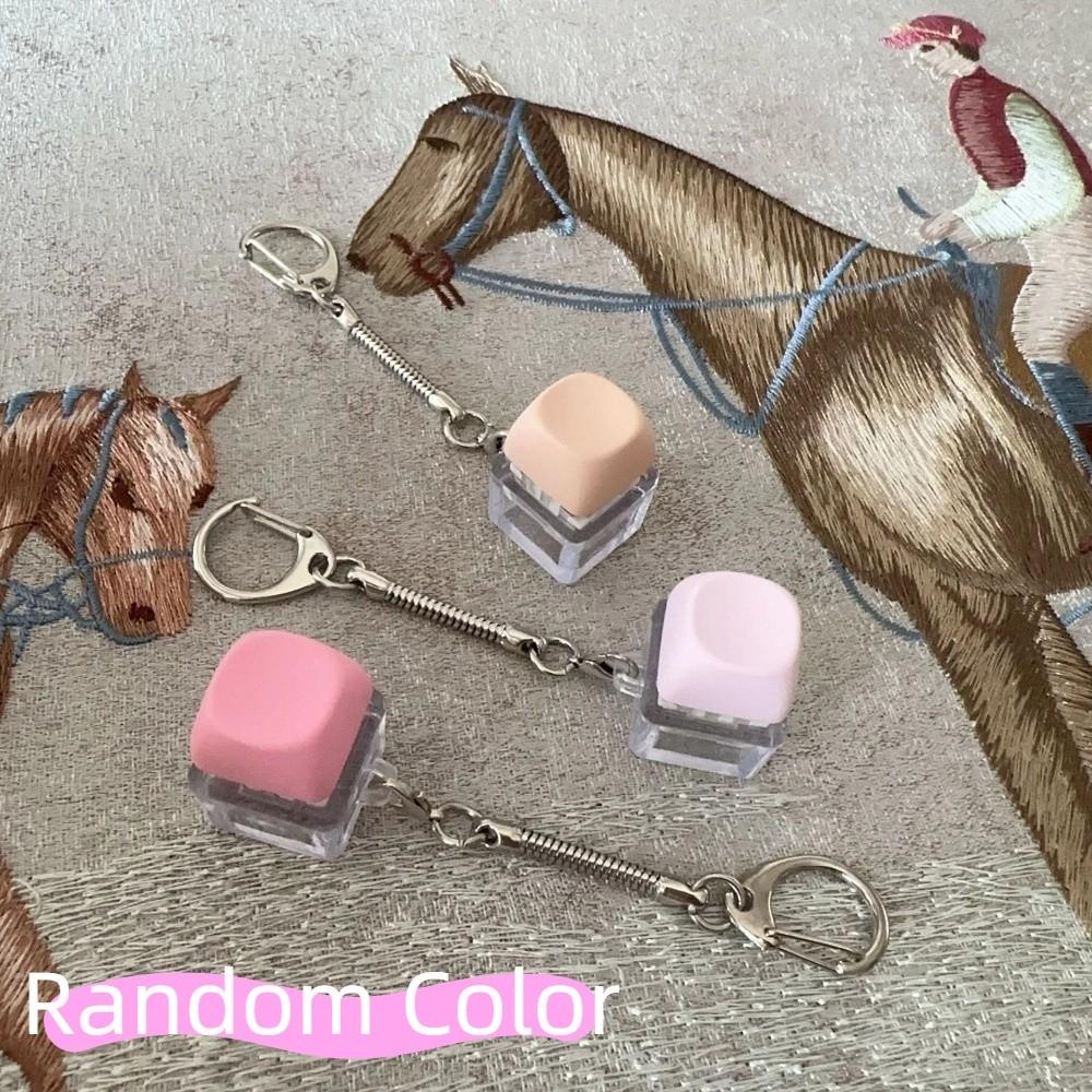 Key Button Fidget Keychain 1/2/3/4/9 Keys Decompression Toy New Pinch Toy  Adult