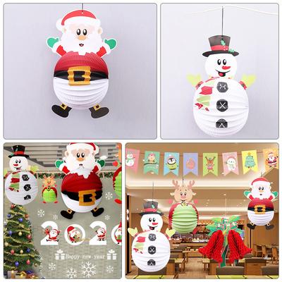 2Pcs Christmas Pendants Hanging Adornments Adorable Shapes Make Your Home More Festive and Warmer Party Hanging Pendant