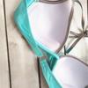 Dámske dvojdielne plavky Bikini Jednofarebná potlač Rozdelené súpravy Nadmerná veľkosť Plážové oblečenie Kúpací oblek Plavky